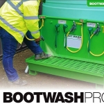 Bootwash 3 Bay Cleaning Station in Service